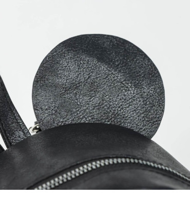 Rucsac din piele negru MINNIE Cerda