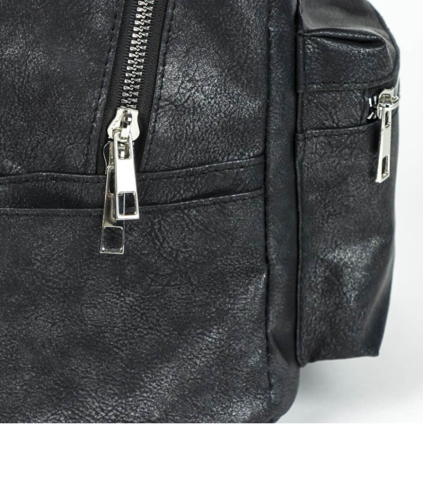 Rucsac din piele negru MINNIE Cerda
