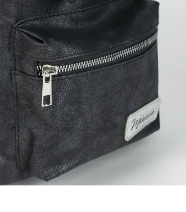Rucsac din piele negru MINNIE Cerda