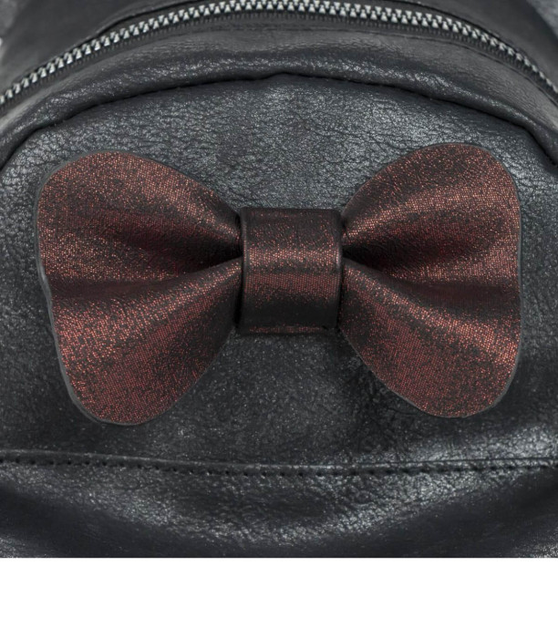 Rucsac din piele negru MINNIE Cerda