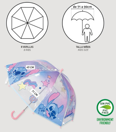 UMBRELĂ PENTRU COPII MECANICĂ POE STITCH Cerda