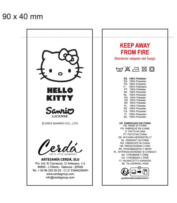PROSOAPE PENTRU COPII PONCHO HELLO KITTY 50*111 Cerda