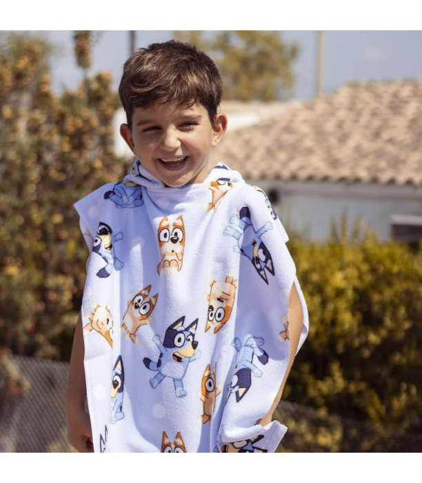 PROSOAPE PENTRU COPII PONCHO BLUEY 50*115 Cerda