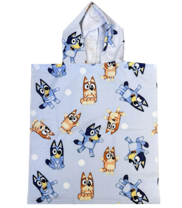 PROSOAPE PENTRU COPII PONCHO BLUEY 50*115 Cerda