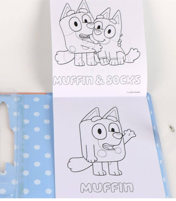CARTE DE COLORAT CU FORMULE ȘI ACCESORII BLUEY Cerda