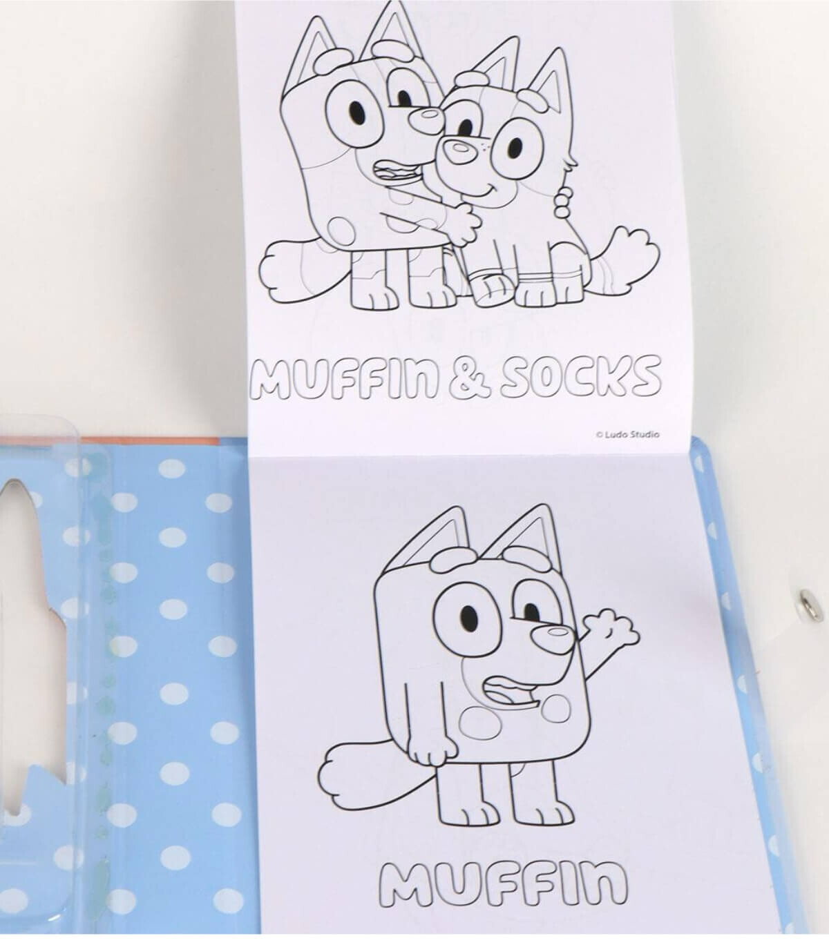 BLUEY COLORING NOTEBOOK WITH STENCILS AND ACCESSORIES Cerda