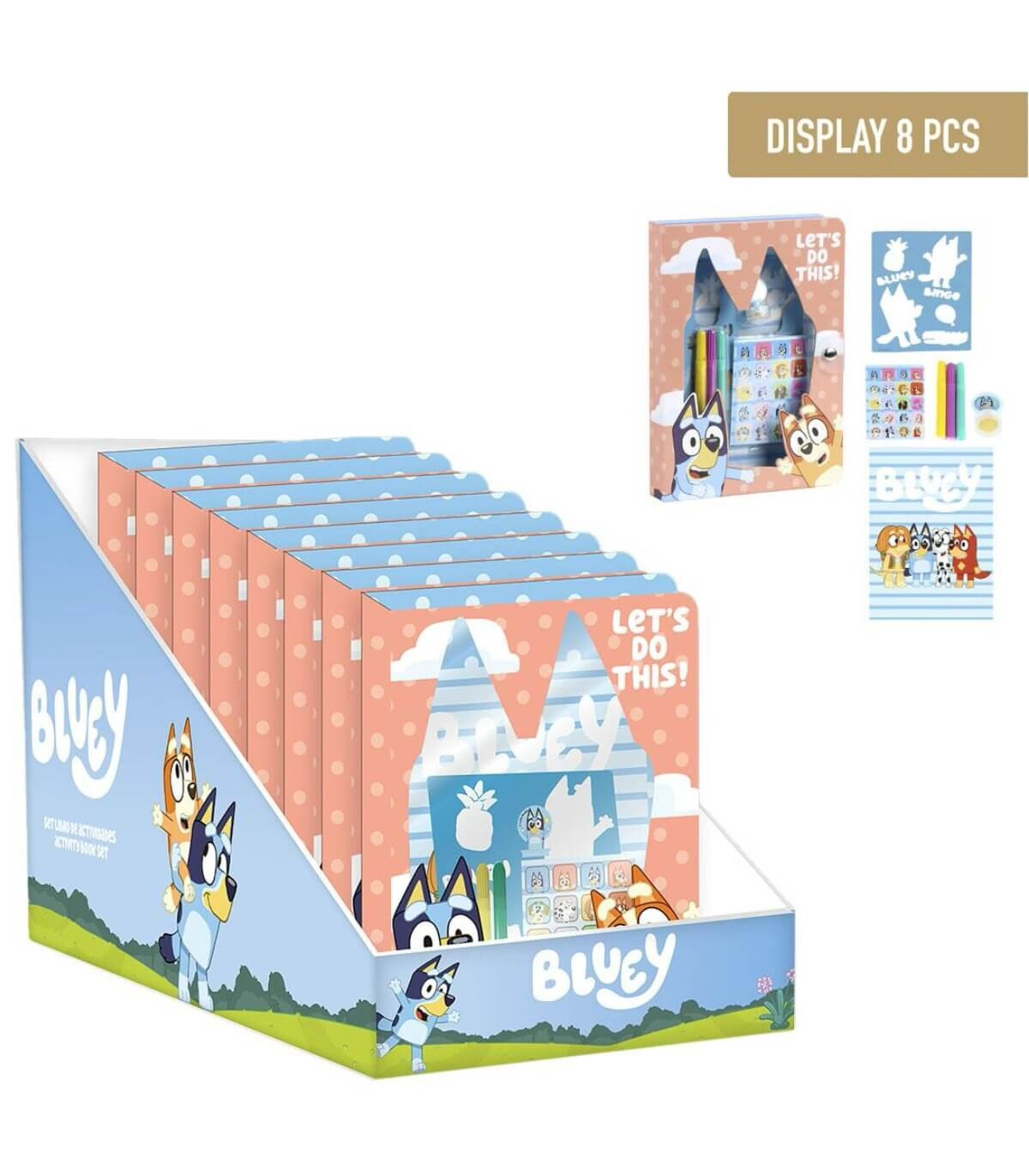 CARTE DE COLORAT CU FORMULE ȘI ACCESORII BLUEY Cerda