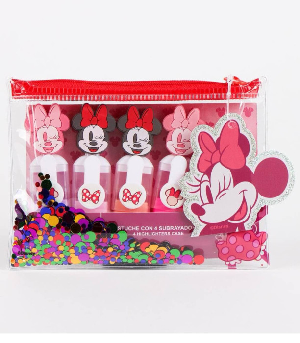 MARKERE FLUORESCENTE ÎN ETUI DIN SILICON MINNIE Cerda