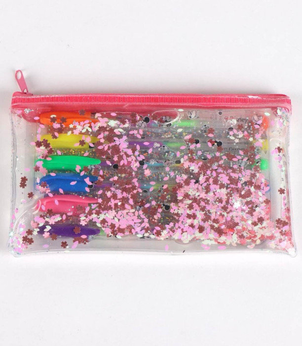 MINNIE SILICONE CASE WITH 6 GEL PENS Cerda