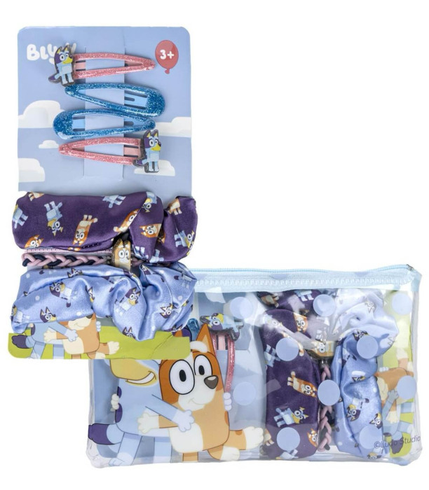NESEȘER PENTRU COPII CU ACCESORII PENTRU PĂR BLUEY Cerda
