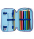 NECESSARY WITH 2 COMPARTMENTS AND SCHOOL SUPPLIES STITCH PINK Cerda