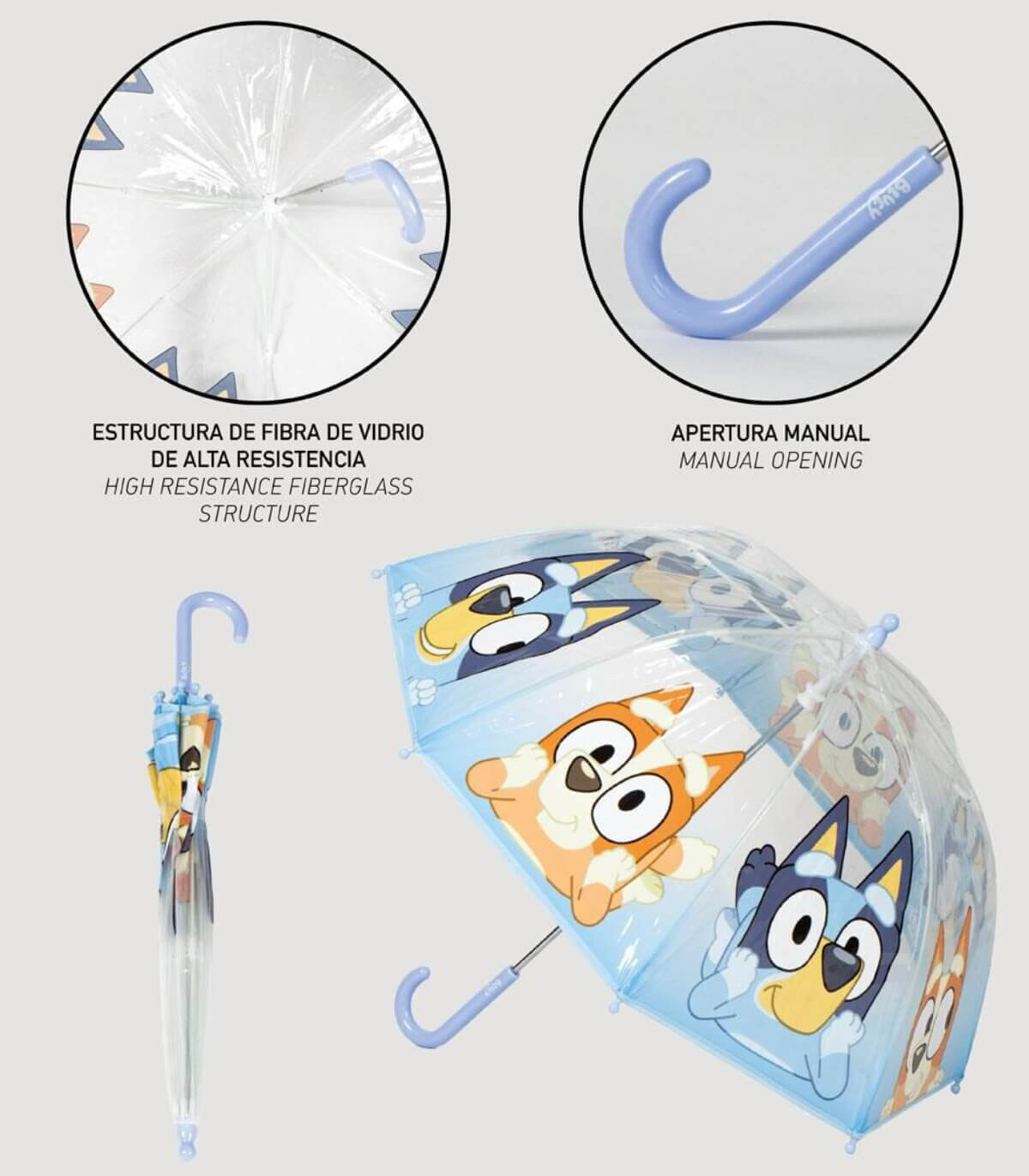 UMBRELĂ PENTRU COPII MECANICĂ POE BLUEY Cerda