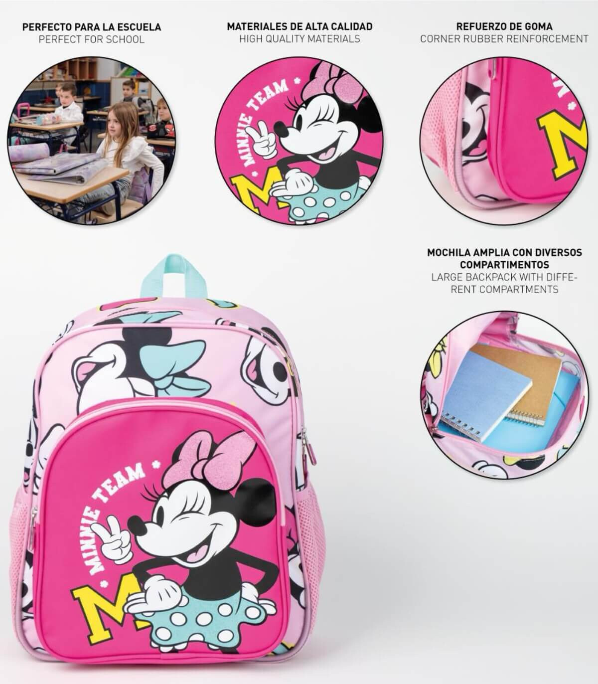 RANICĂ ȘCOLARĂ 38 CM MINNIE MOUSE Cerda