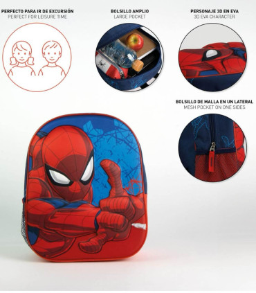 3D SPIDER-MAN CHILDREN'S BACKPACK 31 CM Cerda
