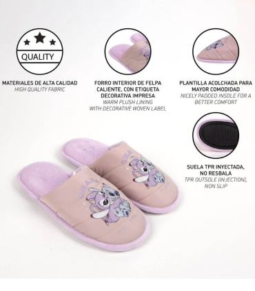 Pantofi roz ANGEL & STITCH 36-40 SERIE Cerda