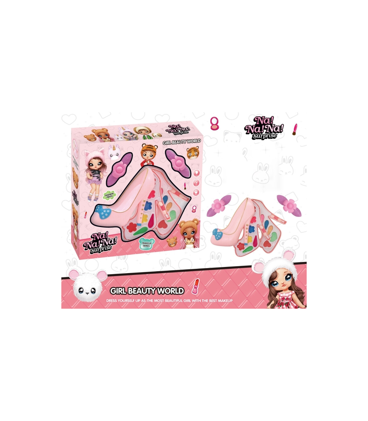 MAKEUP FOR DOLLS IN SHOES 4 FLOORS - MAKEUP AND ACCESSORIES FOR DOLLS