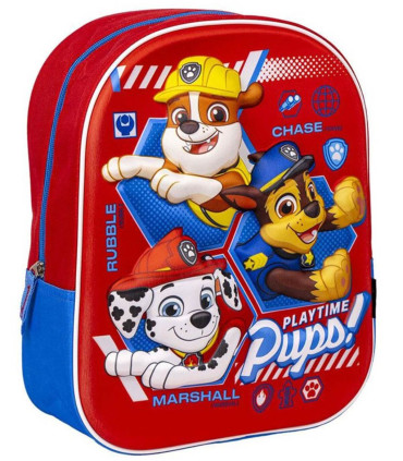 3D PAW PATROL CHILDREN'S BACKPACK RED 31 CM Cerda