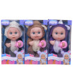DOLL BABY WITH LUNAR AND 4 SOUNDS 3 TYPES