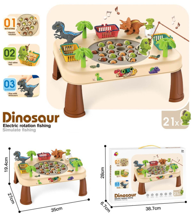 MASĂ PENTRU PEȘTE CU DINOZAURI Armtoys