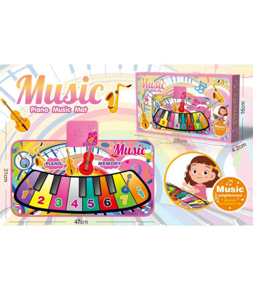 BABY MUSICAL RUG PIANO PINK Armtoys