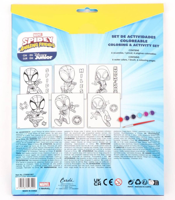 SET DE DESENAT CU NUMERE SPIDEY Cerda