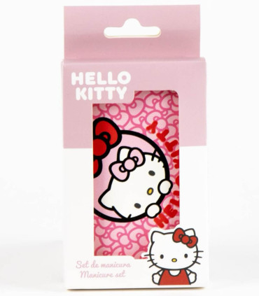 NECESAR PENTRU COPII CU SET DE MANICHIURĂ 5 PIESE HELLO KITTY Cerda