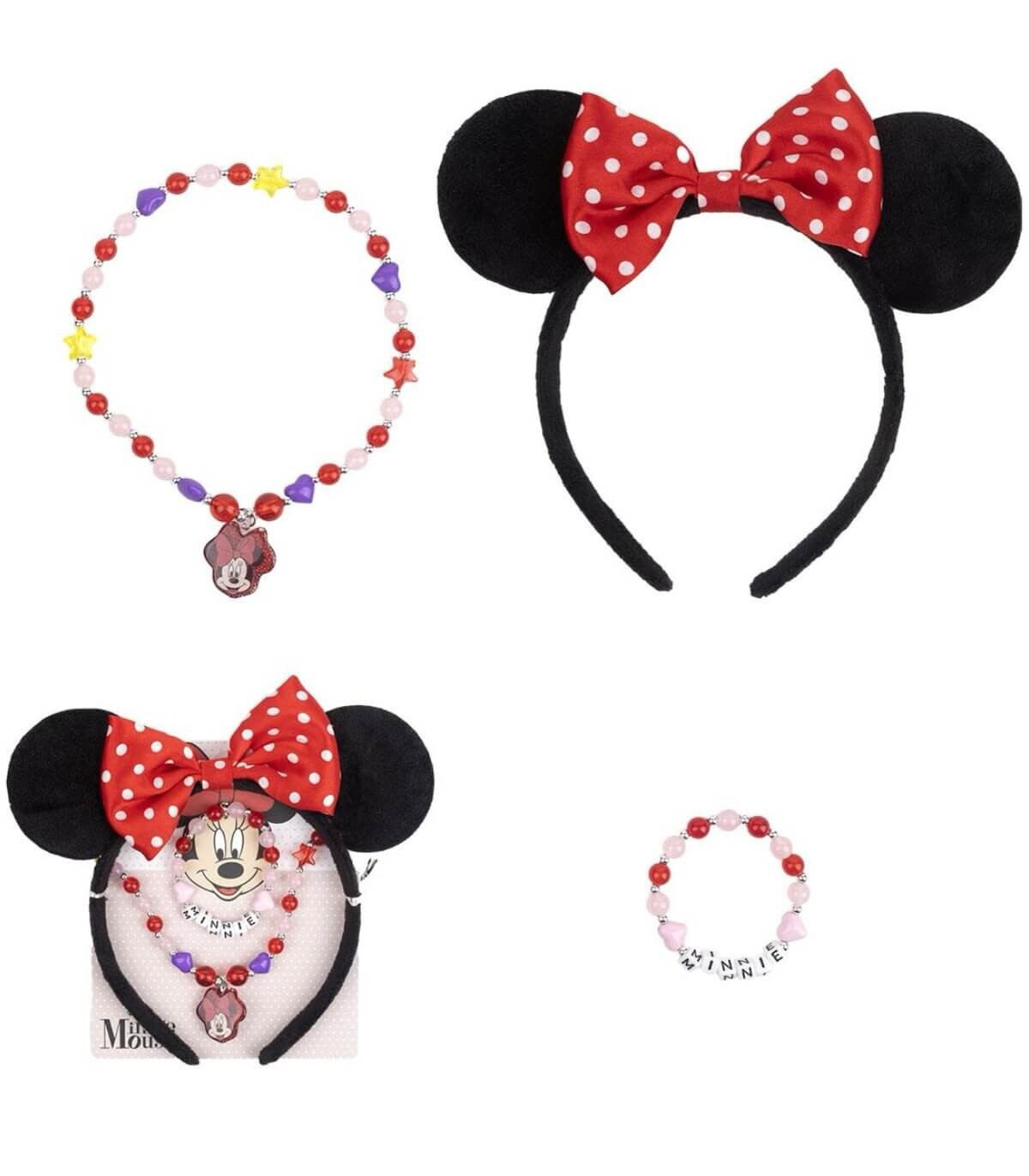 MINNIE MOUSE CHILDREN'S HEADBAND WITH NECKLACE AND BRACELET Cerda