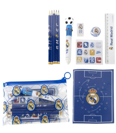 CARTE DE DESEN + ACCESORII SCOLARE ÎN ETUI REAL MADRID Cerda