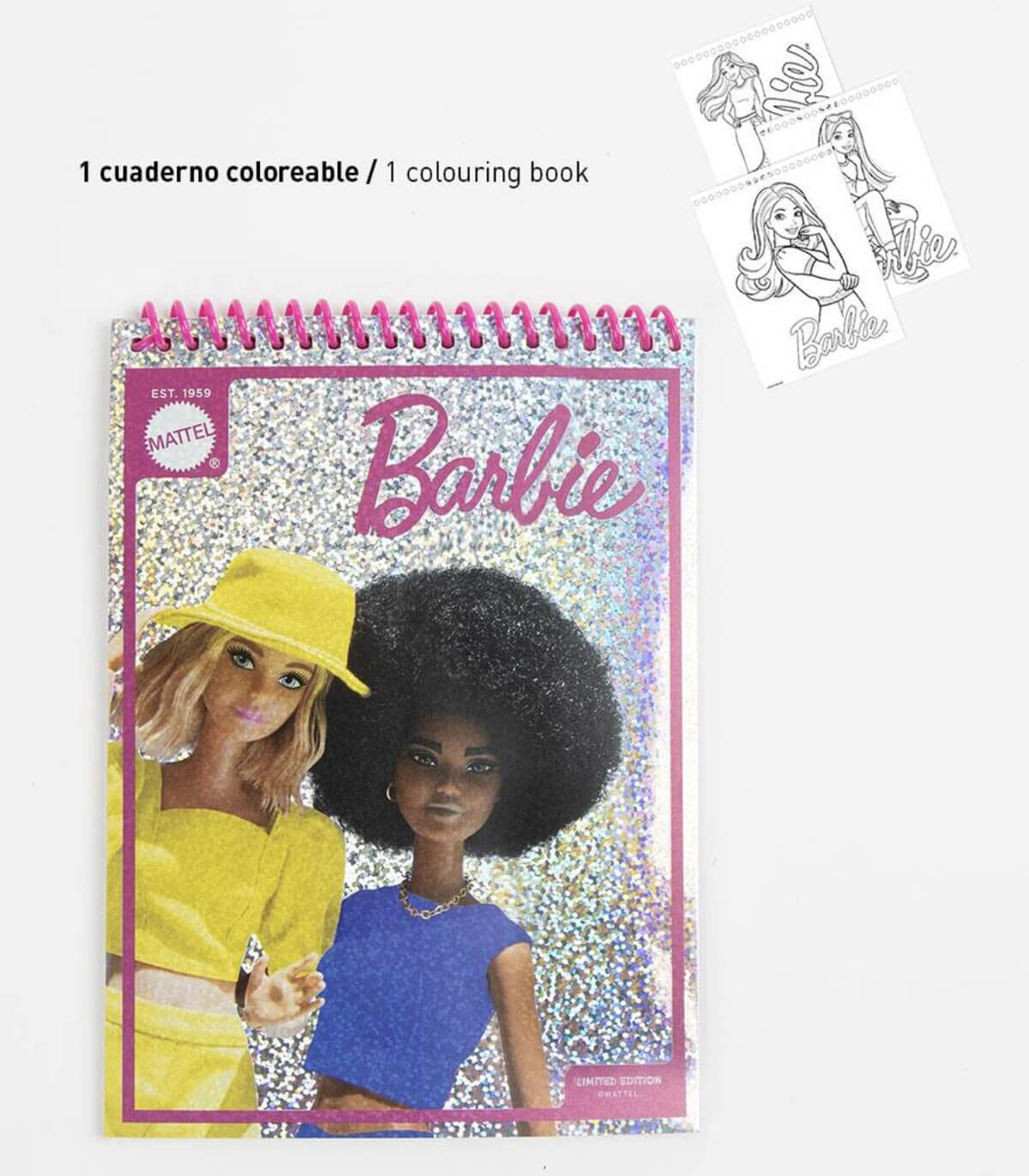 CHILDREN'S DRAWING SET WITH MARKERS + BARBIE NOTEBOOK Cerda