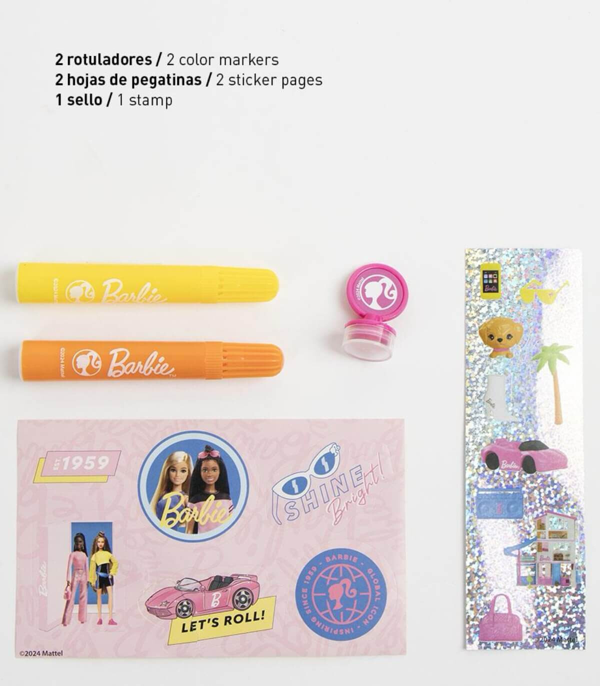 CHILDREN'S DRAWING SET WITH MARKERS + BARBIE NOTEBOOK Cerda