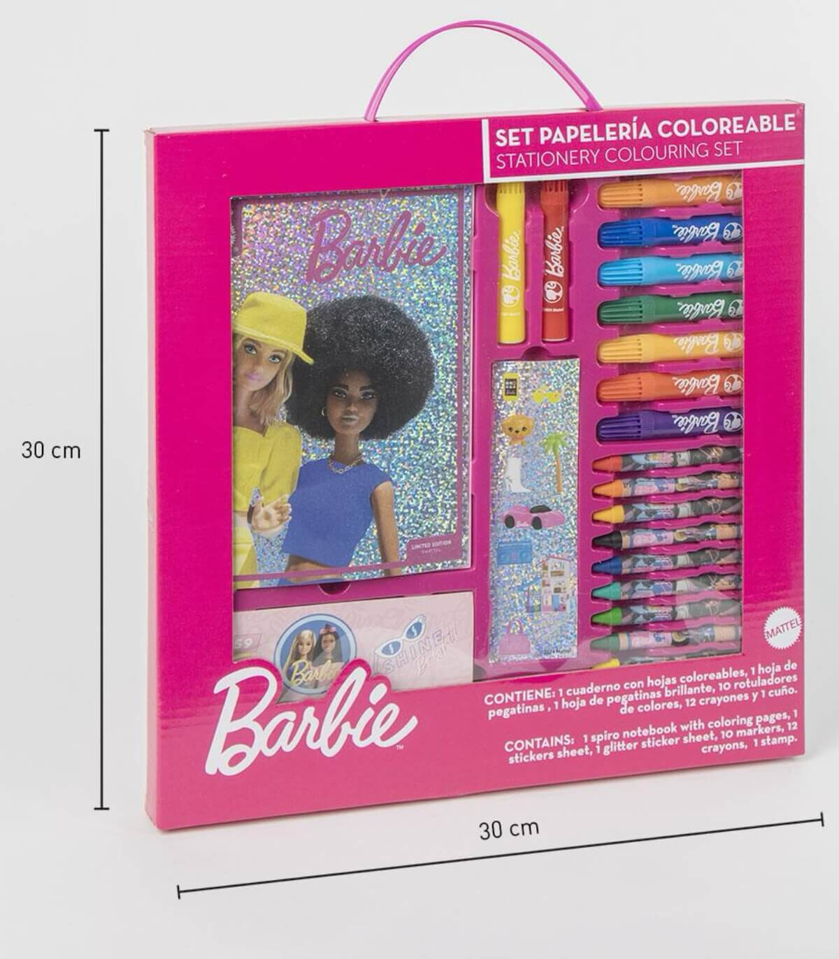 CHILDREN'S DRAWING SET WITH MARKERS + BARBIE NOTEBOOK Cerda