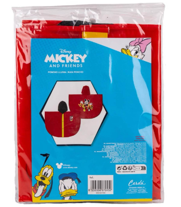 CHILDREN'S RAIN PONCHO MICKEY MOUSE Cerda
