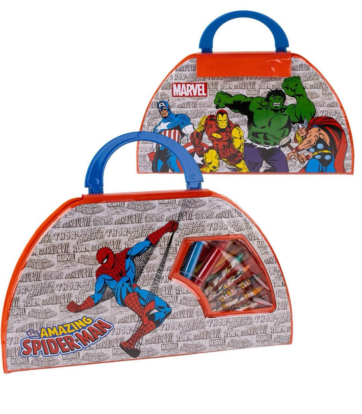 SET DE PICTURĂ PENTRU ELEVII 50 DE PIESE MARVEL ROȘU Cerda