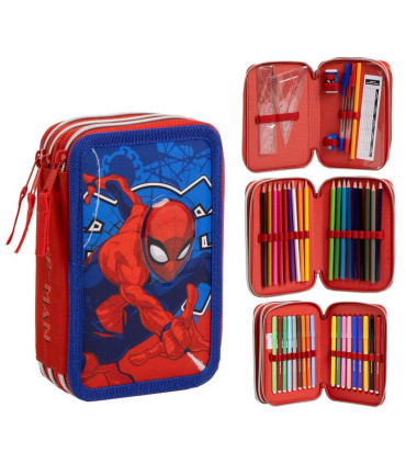 NESEȘER CU 3 CIPURI ȘI MATERIALE DIDACTICE SPIDERMAN Cerda