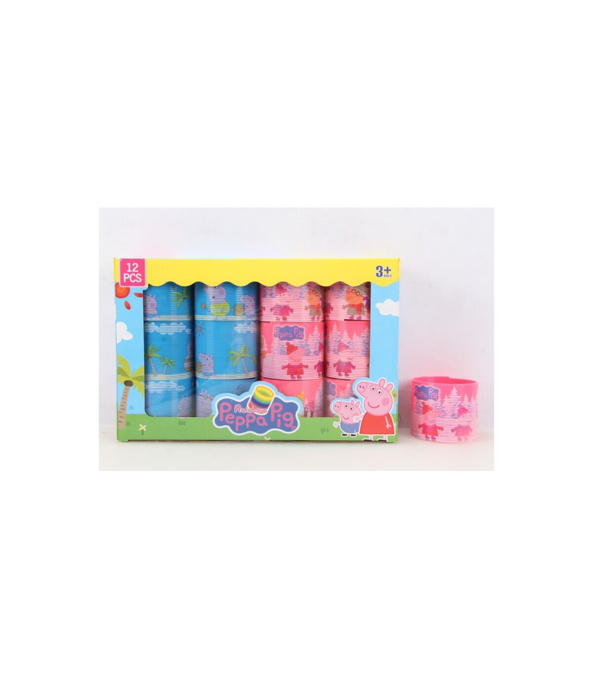 SPIRAL PEPA PIG 12 PCS IN A BOX - PUZZLES AND CUBES