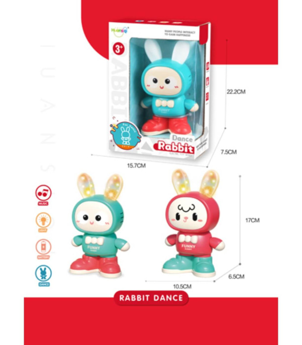 IEPURE DANSA CU URECHI LUMINOASE ÎN CUTIE Armtoys