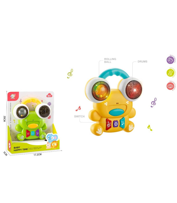 Jucărie muzicală pentru bebeluși broască Armtoys