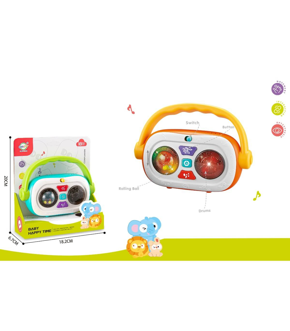 JUCĂRIE MUZICALĂ BEBE CASSETOFON Armtoys