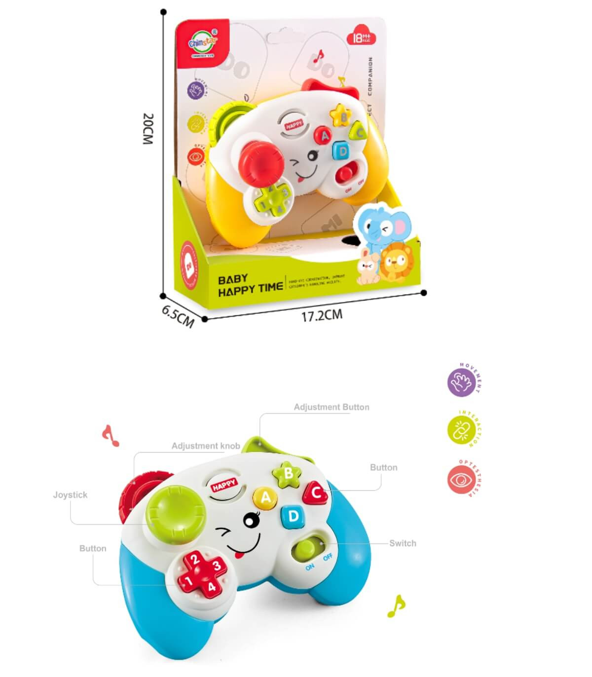 JUCĂRIE MUZICALĂ PENTRU BEBELUȘI JOYSTICK Armtoys