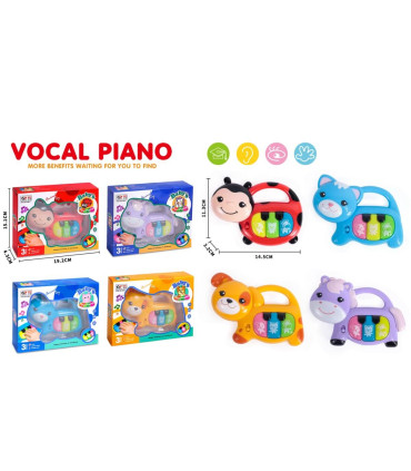 PIANO PENTRU BEBELUȘI ANIMALE 4 TIPURI Armtoys
