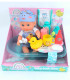 POPA BEBE CU BAIE ȘI ACCESORII ÎN CUTIE DESCHISĂ ALBASTRĂ Armtoys