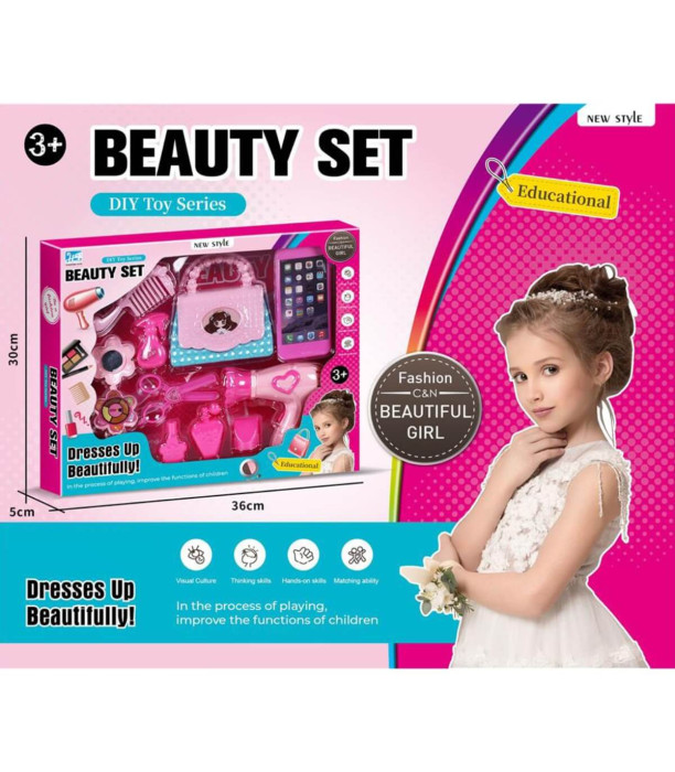 SET DE PICTAT PENTRU COPII CU GEANTĂ ȘI UȘĂ DE PĂR Armtoys