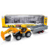 TRACTOR PENTRU COPII CU EXCAVATOR ȘI REMORCĂ ÎN CUTIE Armtoys