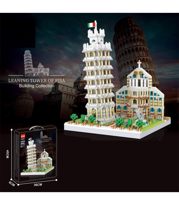 CONSTRUCTORUL TURNULUI ÎNCLINAT DIN PISA 2680 PĂRȚI Armtoys