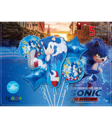 BALONI DIN FOLIE 5 BUC. SONIC Armtoys