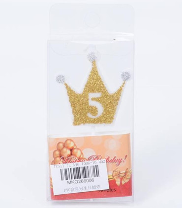 PARTIE CANDLES CORONĂ CU CIFRA 0-9 Armtoys