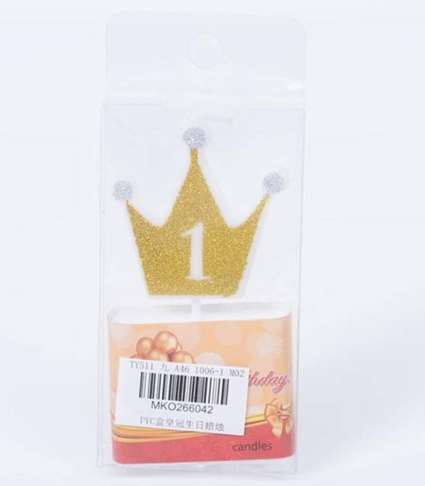 PARTIE CANDLES CORONĂ CU CIFRA 0-9 Armtoys