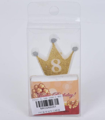 PARTIE CANDLES CORONĂ CU CIFRA 0-9 Armtoys