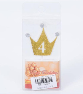 PARTIE CANDLES CORONĂ CU CIFRA 0-9 Armtoys