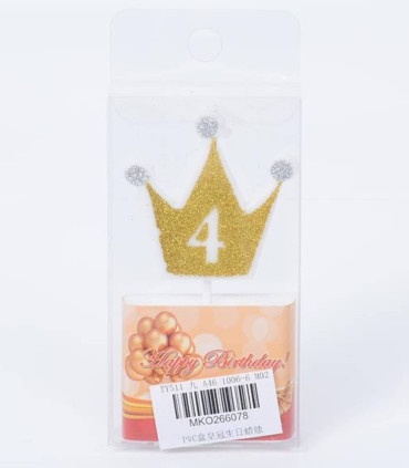 PARTIE CANDLES CORONĂ CU CIFRA 0-9 Armtoys